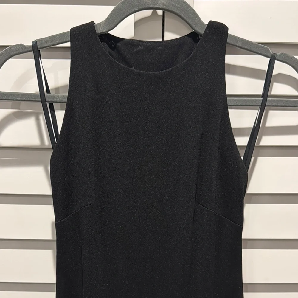 Laundry By Shelli Segal Black lined Halter Sheath Maxi Dress - Picture 2 of 10